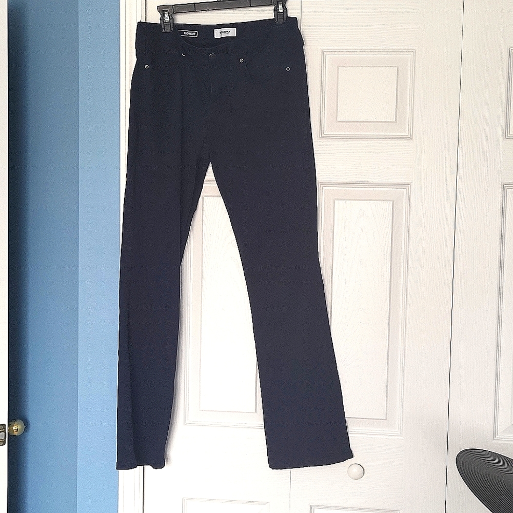 Soft blue boot cut pants